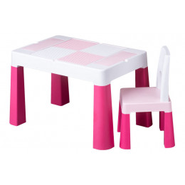 Комплект Multifun 1+1 (столик та кріселко) рожевий, MF-001-123 TEGA