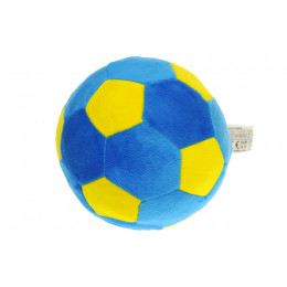 Іграшка м'яконабивна М'яч футбольний блакитно-жовтий МС 180402-01