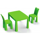 Набір стіл та 2 стільці зелений 04680/2 DOLONI