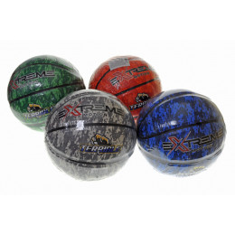 М'яч баскетбольний BB2207 Extreme Motion, №7, 500 г., MIX 3 кольори, сітка+голка