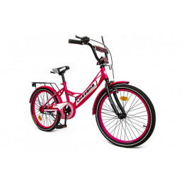 Велосипед дитячий 2-х колісний 20'' 212004 Like2bike Sky, рожевий, рама сталь, з дзвінком, ручні гал