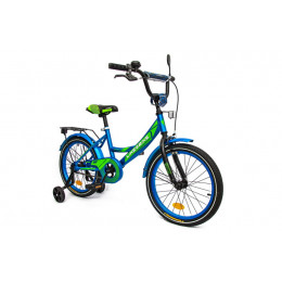 Велосипед дитячий 2-х колісний "18'' 211802Like2bike Sky, синій, рама сталь, з дзвінком, ручні гальм
