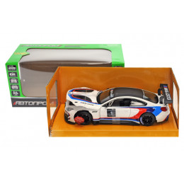 Машина металева 68255B(A) "Автопром", 1:24 BMW M6 GT3, батарейки, звук, світло, відкриваються двері,