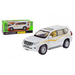 Машина металевий "Автопром", 68270A(W),1:24 "Land Cruiser Prado",на батарейках, світло,звук,відкр.дв