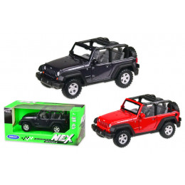 Машина металева 39885C-CW "WELLY"1:32 JEEP WRANGLER RUBICON, відкриваються двері, 2 кольори, в коро