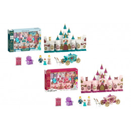 Замок KDL-24/25 з ляльками, меблями, музика, світло, 2 кольори. в коробці р .49*6,5*32,5 см