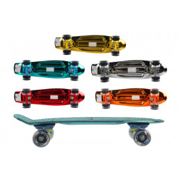 Скейт GSK-0005 пластик, блискучий PU світло 68*19 см 5 кольорів