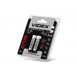 Батарейки акумуляторні 2700 HR06 Videx 2шт.