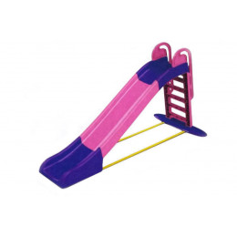 Гірка велика для катання дітей (рожева з фіолетовими вставками) 243 см 014550/9 DOLONI