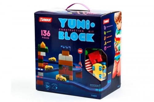 Конструктор "YUNI-BLOK" в коробці 136 деталей 1450 Юніка