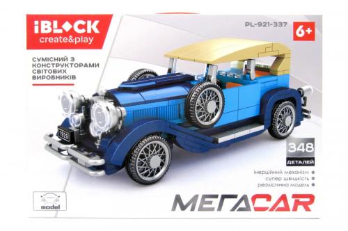 Конструктор IBLOCK PL-921-337, МЕГАCAR, 348дет в комплекті, короб.38*26*7см