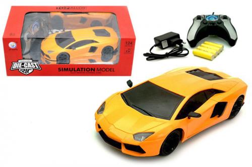 Машина "Lamborghini" металева, на радіокеруванні, акумулятор, в коробці JT039 р.30*15,6*11,1 см
