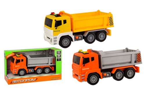 Машина "Автопром" 7929AB на батарейках,1:14,міські служби,2 кольори, світло, звук, в коробці р. 35*