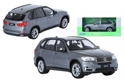 Машина металева 24052W "WELLY"1:24 BMW X5, 2 кольори, відкриваються двері і капот, в коробці 23*11*1