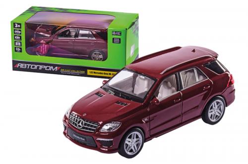 Машина металева 68339 "АВТОПРОМ", 1:32 Mercedes-Benz ML 63 AMG , на батарейки: світло і звук, відкри