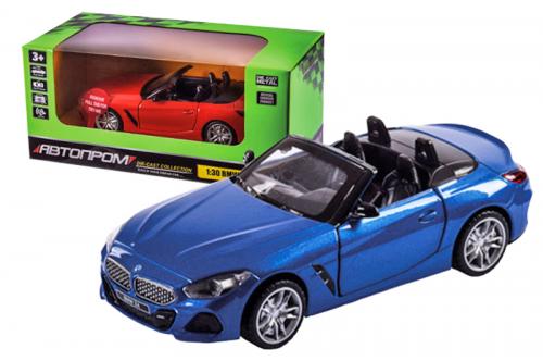 Машина металева 68412 "АВТОПРОМ", 2 кольори, 1:30 BMW Z4 M40i, на батарейки, світло, звук, відкрива