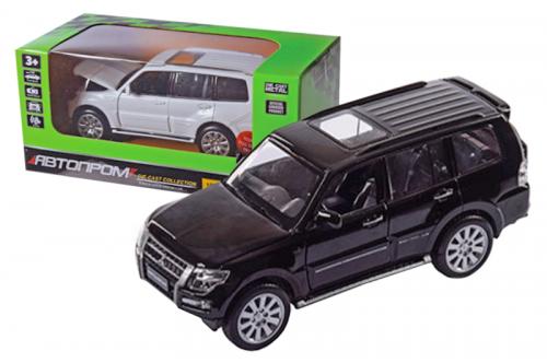 Машина металева 68463 "Автопром", 2 кольори, 1:33 Mitsubishi Pajero 4WD Turbo,світло, звук, відкрив