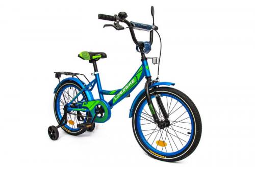 Велосипед дитячий 2-х колісний "18'' 211802Like2bike Sky, синій, рама сталь, з дзвінком, ручні гальм