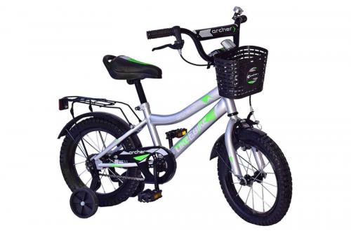 Велосипед дитячий 2-х коліс.14'' 211410, Like2bike Archer,сірий, рама сталь, з дзвінком, руч.гальмо,