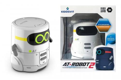 Розумний робот з сенсорним керуванням та навчальними картками - AT-ROBOT 2 (білий) AT002-01-UKR